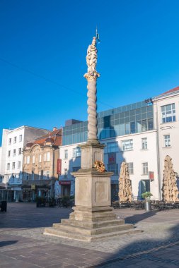 Maribor, Slovenya - 2 Haziran 2022: St. Florian Tapınağı kale meydanında.