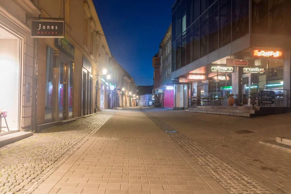 Maribor Slovenien Juni 2022 Gosposka Gatan Maribor Natten — Stockfoto