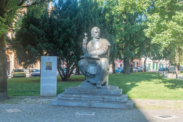 Maribor Slowenien Juni 2022 Skulptur Von Bischof Anton Martin Slomsek — Stockfoto