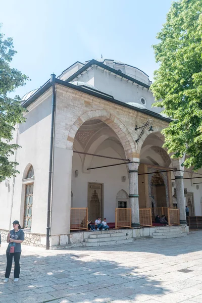 Sarajevo Bosnia Herzegovina Junio 2022 Mezquita Gazi Husrev Beg Casco — Foto de Stock