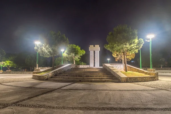 Podgorica Montenegro Junio 2022 Monumento Las Guerras Civiles Antigua Yugoslavia — Foto de Stock
