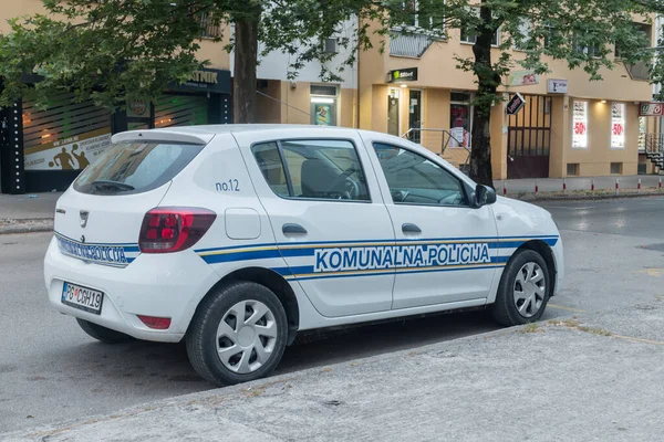 Ποντγκόριτσα Μαυροβούνιο Ιουνίου 2022 Αυτοκίνητο Δημοτικής Αστυνομίας — Φωτογραφία Αρχείου
