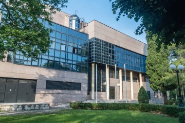 Podgorica, Montenegro - June 4, 2022: Montenegrin National Theater.
