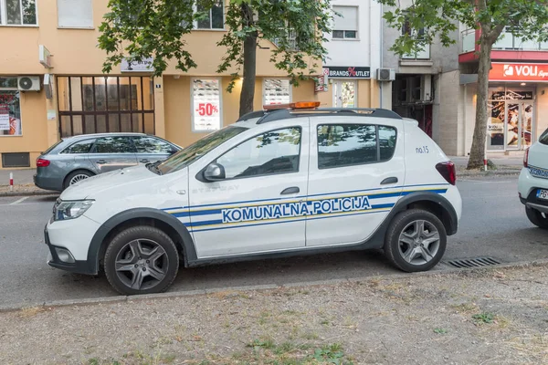 Podgorica Montenegro Junio 2022 Dacia Stepway Car Municipal Police — Foto de Stock
