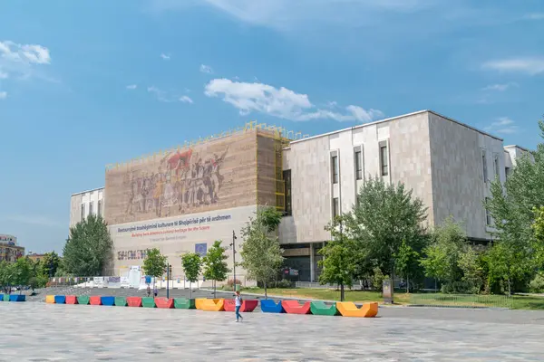 Tirana Albania June 2022 National History Museum Albanian Muzeu Historik — Fotografia de Stock