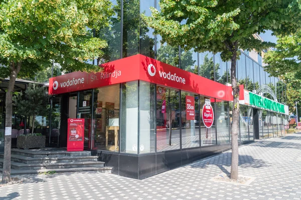 Tirana Albania June 2022 Vodafone Shop Tirana — Foto Stock