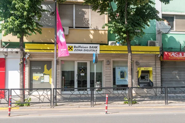Tirana Albania June 2022 Raiffeisen Bank Branch — Stockfoto