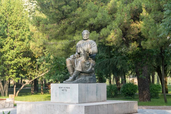 Podgorica Montenegro June 2022 Monument Prince Bishop Montenegro Petar Petrovic — Stock Fotó