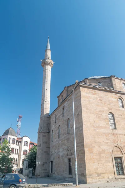 Pristina Kosovo Junio 2022 Minarete Mezquita Xhamia Madhe — Foto de Stock
