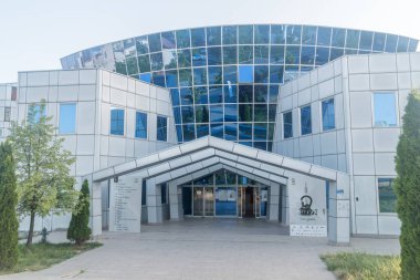 Pristina, Kosovo - June 5, 2022: VentureUP - University of Prishtina Venture Incubator.