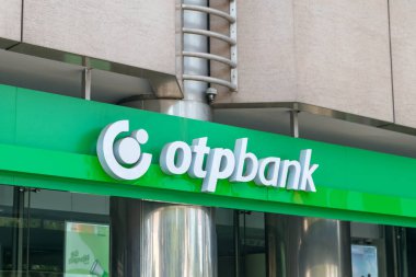 Tirana, Albania - June 4, 2022: OTP Bank (OTPBANK) logo. clipart