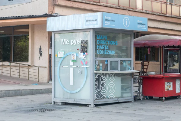 Pristina Kosovo June 2022 Tourist Information Kiosk City Center Capital — Photo