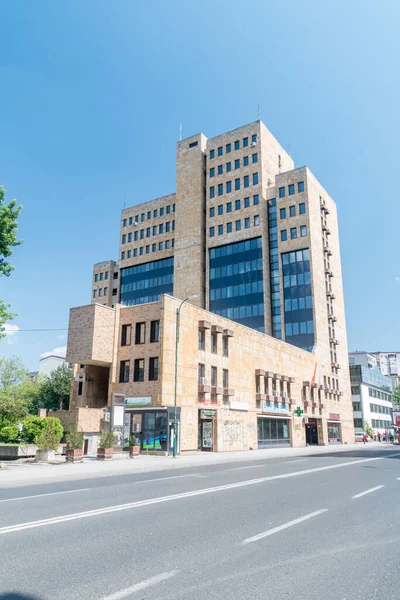 Скопье Северная Македония Июня 2022 Года Современное Здание Октября — стоковое фото