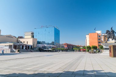 Priştine, Kosova - 5 Haziran 2022: St. Boulevard Kalküta 'lı Rahibe Teresa..