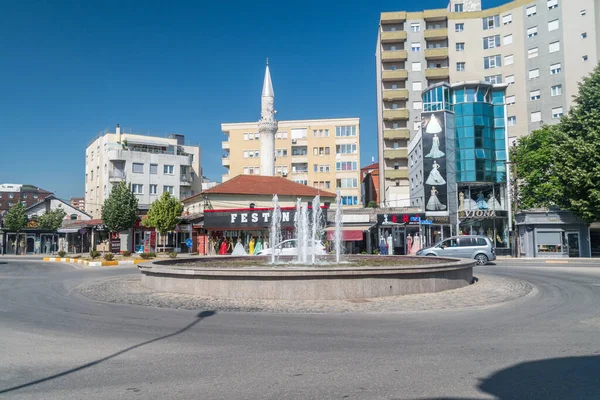 Pristina Kosovo June 2022 Water Fountain Rrethi Square — стокове фото