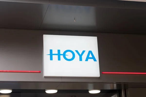Sofia Bulgaria June 2022 Logo Hoya Corporation Japanese Company Manufacturing — Foto de Stock