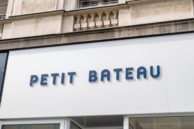 Belgrade, Serbia - June 7, 2022: Logo and sign of Petit Bateau.