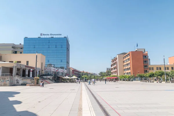 Pristina Kosovo June 2022 View Buildings Pedestrian Street City Center — Fotografia de Stock