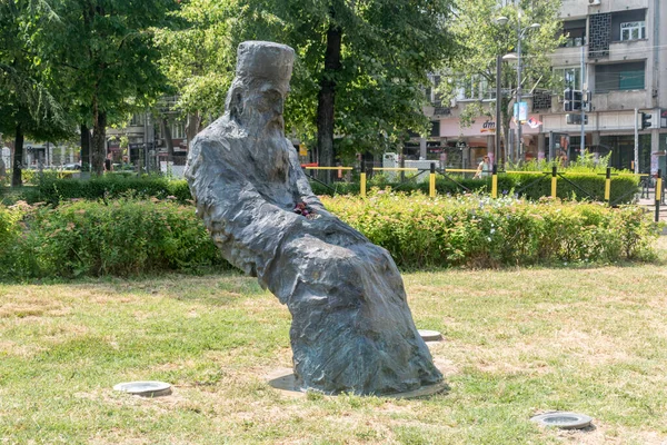 Belgrade Serbia June 2022 Monument Patriarch Pavle — Foto de Stock