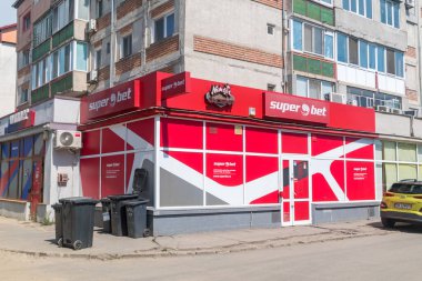 Timisoara, Romania - June 8, 2022: Superbet bookmaker.