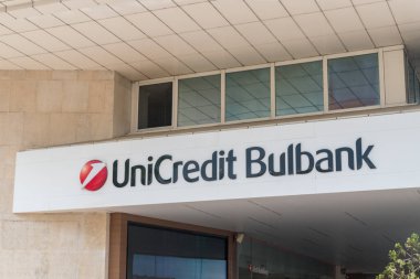 Sofia, Bulgaria - June 6, 2022: Logo of UniCredit Bulbank.