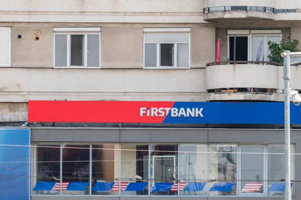 Timisoara Romania June 2022 Logo First Bank — Foto de Stock