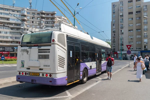 Timisoara Romania June 2022 City Trolleybus Timisoara — Foto de Stock