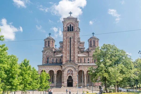 Belgrade Serbia June 2022 Mark Church Church Mark Serbian Orthodox — Stock Fotó