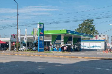 Oradea, Romania - June 10, 2022: OMV (Austrian Mineral Oil Administration Stock Company) gas station.