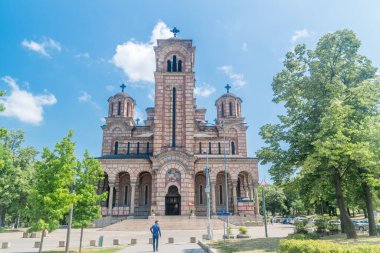 Belgrade, Serbia - June 7, 2022: St. Marko Church in Belgrade.