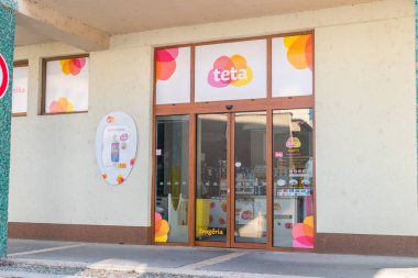 Svidnik, Slovakia - June 12, 2022: Drogerie Teta drug store.