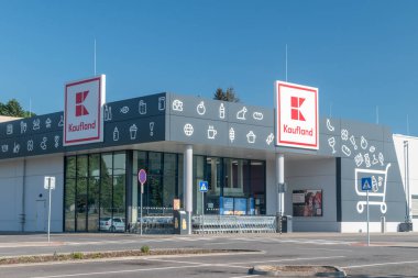 Svidnik, Slovakia - June 12, 2022: Kaufland, German hypermarket chain.