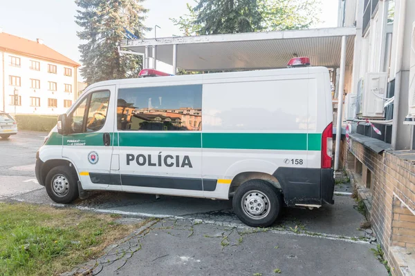 Свидник Словакия Июня 2022 Года Фургон Полиции Польша — стоковое фото