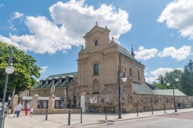 Krosno, Poland - June 12, 2022: Church of the Capucine Friars in Krosno.