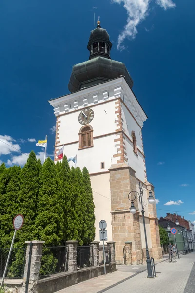 Krosno Poland June 2022 Farna Tower Belfry Parish Church Krosno —  Fotos de Stock