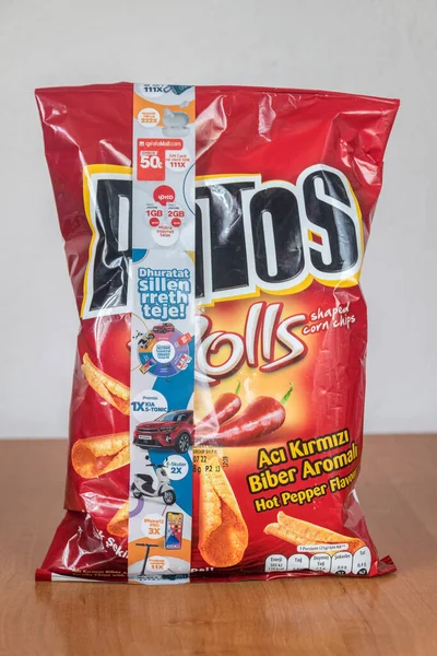 Deblin Poland June 2022 Pack Patos Rolls Shaped Corn Chips — Stockfoto