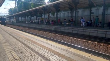 Gdansk, Poland - August 9, 2022: PKP intercity train in Gdansk Glowny train station.