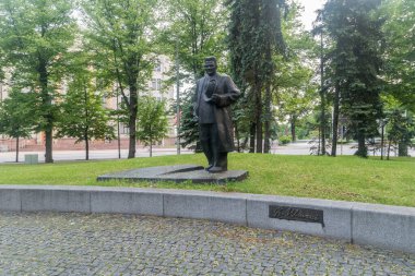 Riga, Latvia - June 20, 2022: Monument to Karlis Ulmanis.