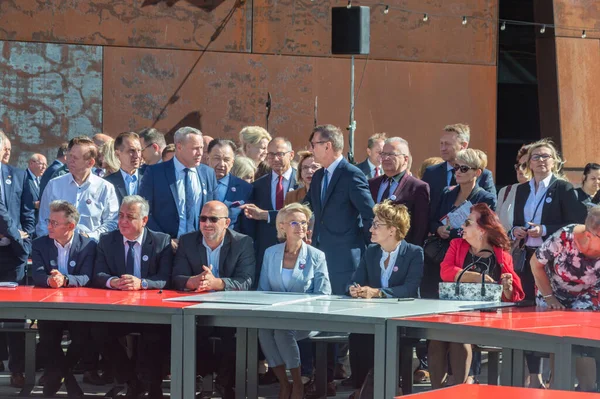 Gdansk Polen Augustus 2022 Ronde Tafel Voor Zelfbestuur Ter Gelegenheid — Stockfoto
