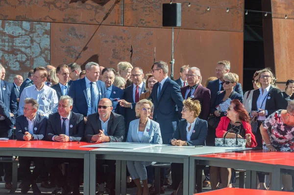 Danzig Polen August 2022 Runder Selbstverwaltungstisch Zum Jahrestag Der August — Stockfoto