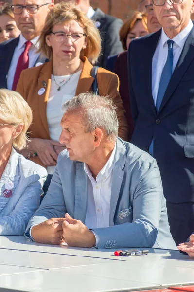 Gdansk Polônia Agosto 2022 Wincenty Slawomir Broniarz Presidente União Professores — Fotografia de Stock