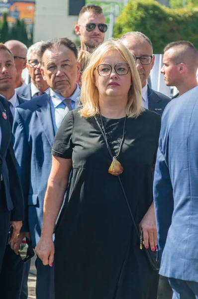 Danzig Polen August 2022 Magdalena Adamowicz Rechtsanwältin Und Witwe Von — Stockfoto