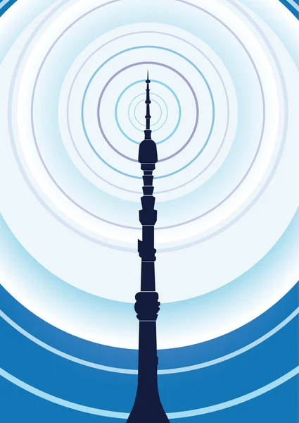 Torre de televisión — Vector de stock