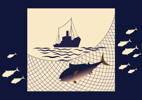 A tengeri halászat Vektor Grafikák