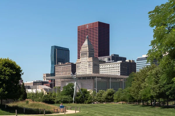 Chicago Temmuz 2022 Sıcak Bir Yaz Gününde Gökyüzü Manzaralı Güzel — Stok fotoğraf