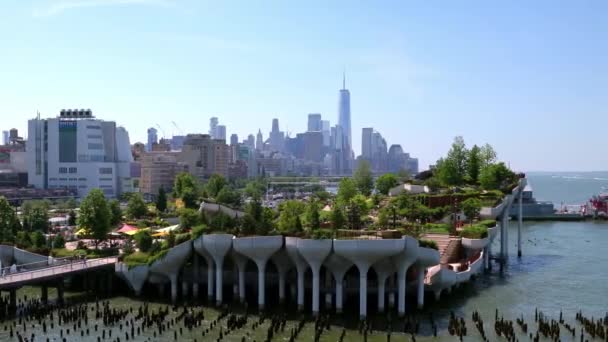 Нью Йорк Нью Йорк Июня 2022 Года Большое Количество Туристов — стоковое видео