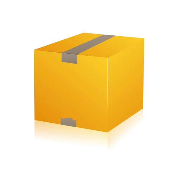 Parcella parcella szállítás szállítás doboz karton szállítási parcella Csomagkövetés logisztikai — Stock Vector