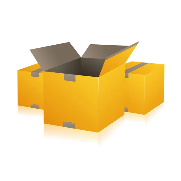Parcel parcel delivery set transport box cardboard delivery parcel