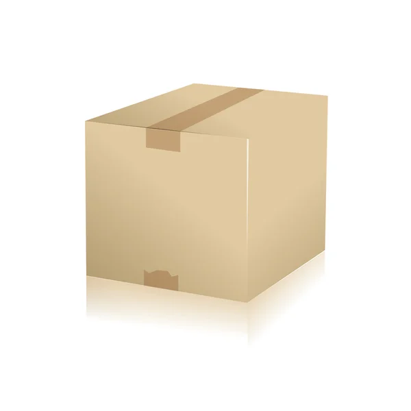 Paquete entrega de paquetes caja de transporte entrega de cartón logística de seguimiento de envío de paquetes — Archivo Imágenes Vectoriales
