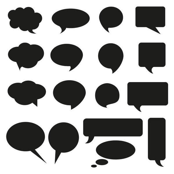 Talking bubble set speech bubble thought bubble icon bubble help answer mindmap internet advertising faqs comic